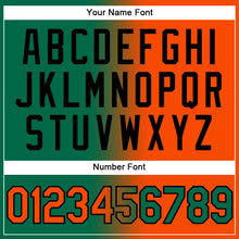 Charger l'image dans la galerie, Custom Stitched Kelly Green Orange-Black Gradient Fashion Sports Pullover Sweatshirt Hoodie