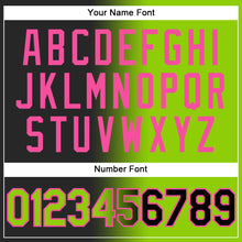 Загрузить изображение в средство просмотра галереи, Custom Stitched Black Neon Green-Pink Gradient Fashion Sports Pullover Sweatshirt Hoodie