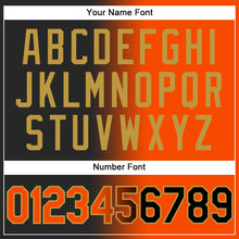 Загрузить изображение в средство просмотра галереи, Custom Stitched Black Orange-Old Gold Gradient Fashion Sports Pullover Sweatshirt Hoodie