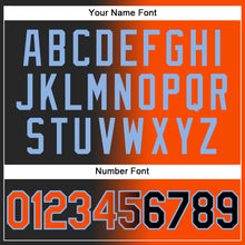 Загрузить изображение в средство просмотра галереи, Custom Stitched Black Orange-Light Blue Gradient Fashion Sports Pullover Sweatshirt Hoodie