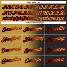 Загрузить изображение в средство просмотра галереи, Custom Stitched Black Old Gold-Red Gradient Fashion Sports Pullover Sweatshirt Hoodie