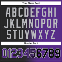 Загрузить изображение в средство просмотра галереи, Custom Stitched Black Purple-Gray Gradient Fashion Sports Pullover Sweatshirt Hoodie