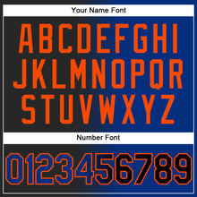 Загрузить изображение в средство просмотра галереи, Custom Stitched Black Royal-Orange Gradient Fashion Sports Pullover Sweatshirt Hoodie