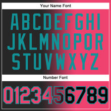 Загрузить изображение в средство просмотра галереи, Custom Stitched Black Neon Pink-Teal Gradient Fashion Sports Pullover Sweatshirt Hoodie