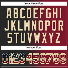 Загрузить изображение в средство просмотра галереи, Custom Stitched Black Vintage USA Flag Crimson-City Cream Gradient Fashion Sports Pullover Sweatshirt Hoodie