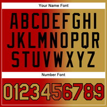 Загрузить изображение в средство просмотра галереи, Custom Stitched Red Old Gold-Black Gradient Fashion Sports Pullover Sweatshirt Hoodie