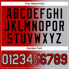 Загрузить изображение в средство просмотра галереи, Custom Stitched Red Gray-Black Gradient Fashion Sports Pullover Sweatshirt Hoodie