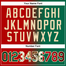 Загрузить изображение в средство просмотра галереи, Custom Stitched Red Vintage Mexican Flag Kelly Green-City Cream Gradient Fashion Sports Pullover Sweatshirt Hoodie