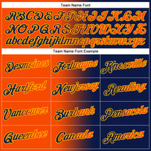 Загрузить изображение в средство просмотра галереи, Custom Stitched Navy Orange-Gold Gradient Fashion Sports Pullover Sweatshirt Hoodie