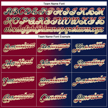 Загрузить изображение в средство просмотра галереи, Custom Stitched Navy Vintage USA Flag Maroon-City Cream Gradient Fashion Sports Pullover Sweatshirt Hoodie