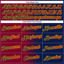 Загрузить изображение в средство просмотра галереи, Custom Stitched Navy Maroon-Gold Gradient Fashion Sports Pullover Sweatshirt Hoodie