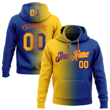 Загрузить изображение в средство просмотра галереи, Custom Stitched Royal Yellow-Orange Gradient Fashion Sports Pullover Sweatshirt Hoodie