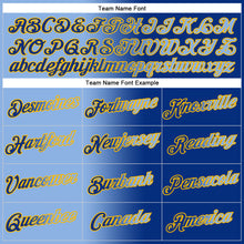 Загрузить изображение в средство просмотра галереи, Custom Stitched Royal Light Blue-Gold Gradient Fashion Sports Pullover Sweatshirt Hoodie