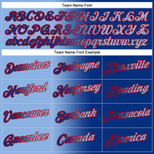 Загрузить изображение в средство просмотра галереи, Custom Stitched Royal Light Blue-Red Gradient Fashion Sports Pullover Sweatshirt Hoodie