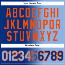 Загрузить изображение в средство просмотра галереи, Custom Stitched Royal Light Blue-Orange Gradient Fashion Sports Pullover Sweatshirt Hoodie