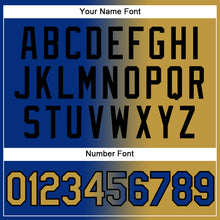 Загрузить изображение в средство просмотра галереи, Custom Stitched Royal Old Gold-Black Gradient Fashion Sports Pullover Sweatshirt Hoodie