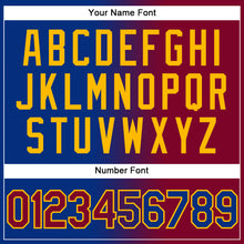 Загрузить изображение в средство просмотра галереи, Custom Stitched Royal Maroon-Gold Gradient Fashion Sports Pullover Sweatshirt Hoodie