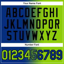 Загрузить изображение в средство просмотра галереи, Custom Stitched Royal Neon Green-Black Gradient Fashion Sports Pullover Sweatshirt Hoodie