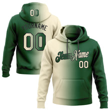 Загрузить изображение в средство просмотра галереи, Custom Stitched Green Cream-Black Gradient Fashion Sports Pullover Sweatshirt Hoodie