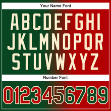 Загрузить изображение в средство просмотра галереи, Custom Stitched Green Red-Cream Gradient Fashion Sports Pullover Sweatshirt Hoodie