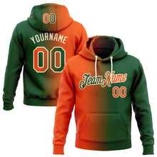 Загрузить изображение в средство просмотра галереи, Custom Stitched Green Orange-Cream Gradient Fashion Sports Pullover Sweatshirt Hoodie
