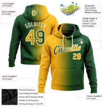 Charger l'image dans la galerie, Custom Stitched Green Gold-Cream Gradient Fashion Sports Pullover Sweatshirt Hoodie
