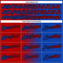 Загрузить изображение в средство просмотра галереи, Custom Stitched Thunder Blue Red-Black Gradient Fashion Sports Pullover Sweatshirt Hoodie