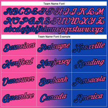 Загрузить изображение в средство просмотра галереи, Custom Stitched Thunder Blue Pink-Black Gradient Fashion Sports Pullover Sweatshirt Hoodie