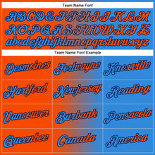 Загрузить изображение в средство просмотра галереи, Custom Stitched Powder Blue Orange-Black Gradient Fashion Sports Pullover Sweatshirt Hoodie