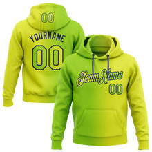 Загрузить изображение в средство просмотра галереи, Custom Stitched Neon Yellow Neon Green-Navy Gradient Fashion Sports Pullover Sweatshirt Hoodie