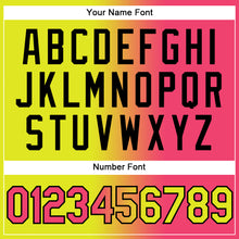 Charger l'image dans la galerie, Custom Stitched Neon Yellow Neon Pink-Black Gradient Fashion Sports Pullover Sweatshirt Hoodie