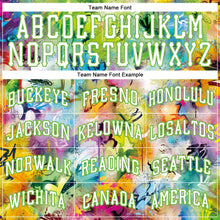 Загрузить изображение в средство просмотра галереи, Custom Scratch Graffiti Pattern White-Neon Green 3D Authentic Basketball Jersey