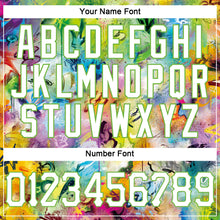 Загрузить изображение в средство просмотра галереи, Custom Scratch Graffiti Pattern White-Neon Green 3D Authentic Basketball Jersey