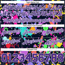 Load image into Gallery viewer, Custom Graffiti Pattern Purple-White 3D Splashes Authentic Basketball Shorts