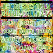 Загрузить изображение в средство просмотра галереи, Custom Graffiti Pattern Neon Green-White Round Neck Sublimation Basketball Suit Jersey