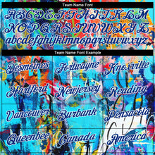 Charger l'image dans la galerie, Custom Graffiti Pattern Royal-White 3D Performance T-Shirt