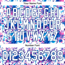 Charger l'image dans la galerie, Custom Graffiti Pattern White-Royal 3D Abstract Watercolor Authentic Baseball Jersey