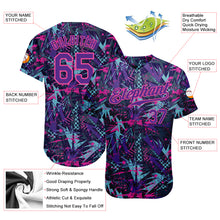 Загрузить изображение в средство просмотра галереи, Custom Graffiti Pattern Purple-Pink 3D Creative Geometric Figures And Dots Authentic Baseball Jersey