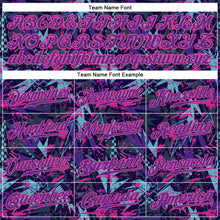 Загрузить изображение в средство просмотра галереи, Custom Graffiti Pattern Purple-Pink 3D Creative Geometric Figures And Dots Authentic Baseball Jersey