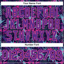 Загрузить изображение в средство просмотра галереи, Custom Graffiti Pattern Purple-Pink 3D Creative Geometric Figures And Dots Authentic Baseball Jersey