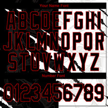 Charger l'image dans la galerie, Custom Graffiti Pattern Red-Black 3D Scratch Authentic Baseball Jersey