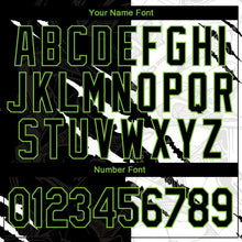Загрузить изображение в средство просмотра галереи, Custom Graffiti Pattern Black-Neon Green 3D Scratch Authentic Baseball Jersey