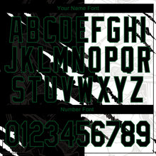Charger l'image dans la galerie, Custom Graffiti Pattern Black-Kelly Green 3D Scratch Authentic Baseball Jersey