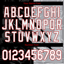 Загрузить изображение в средство просмотра галереи, Custom Graffiti Pattern White Gray-Red 3D Scratch Authentic Baseball Jersey