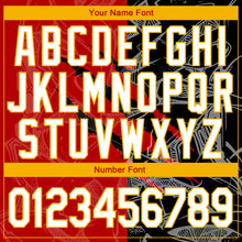 Laden Sie das Bild in den Galerie-Viewer, Custom Graffiti Pattern White Black-Yellow 3D Scratch Authentic Baseball Jersey