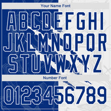 Charger l'image dans la galerie, Custom Graffiti Pattern Royal-White 3D Scratch Authentic Baseball Jersey