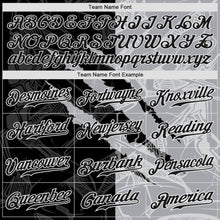 Charger l'image dans la galerie, Custom Graffiti Pattern Black-Gray 3D Scratch Authentic Baseball Jersey