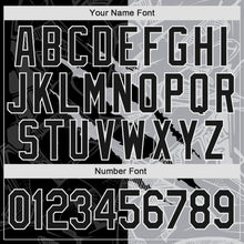 Charger l'image dans la galerie, Custom Graffiti Pattern Black-Gray 3D Scratch Authentic Baseball Jersey