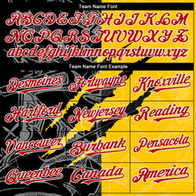 Загрузить изображение в средство просмотра галереи, Custom Graffiti Pattern Red Yellow-Black 3D Scratch Authentic Baseball Jersey