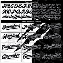 Laden Sie das Bild in den Galerie-Viewer, Custom Graffiti Pattern Black-Gray 3D Scratch Authentic Baseball Jersey